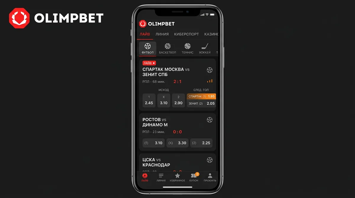 Live ставки в приложении для ставок — футбол, хоккей, теннис